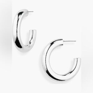 5 for $25! Silver hoops